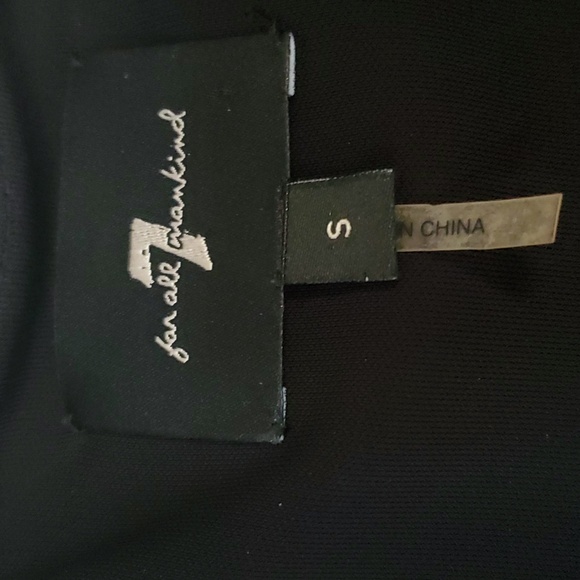 7 for all Mankind Sexy black dress size small - Picture 2 of 4